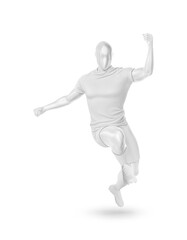 soccer football uniform mockup in celebration movement