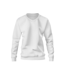 White Sweatshirt Neck V