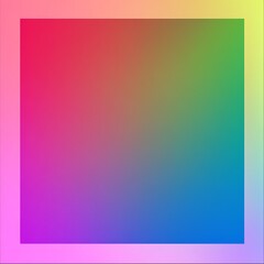Fototapeta premium Rainbow Gradient Frame with Smooth Transition