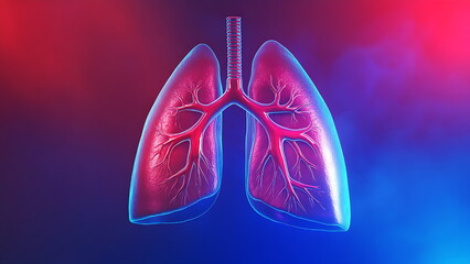 illustration of human lungs