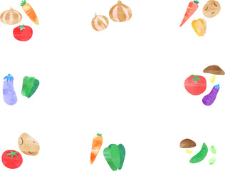 かわいい野菜のフレーム