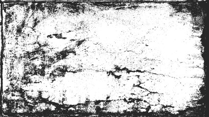Grunge frame texture. Border dirty black paint. Art design vector illustration. Old paper pattern. Ink brush splatter. Rough vintage element.

