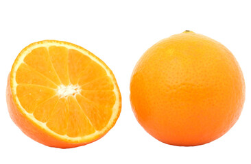 Free photo orange on isolated a transparent background