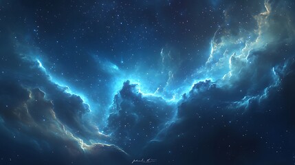 Obraz premium Stunning Collection of Cosmic Nebulas and Star-Filled Galaxy Backgrounds – Beautiful Night Sky and Deep Space Wonders in Vivid Colors for Creative Projects