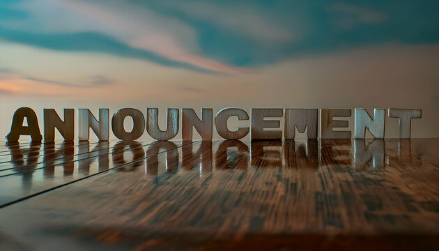 Announcement word