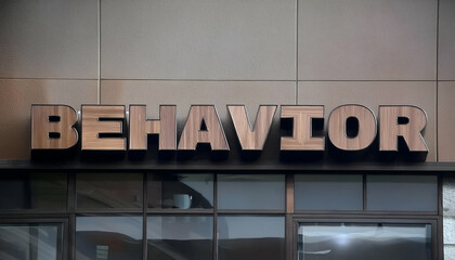 Fototapeta premium Behavior Word