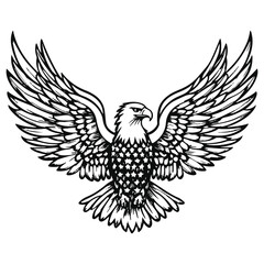 Eagle and Flag Iconic Symbols of American Patriotism and Pride.