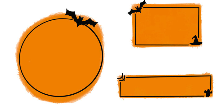 set vector quote box text halloween 