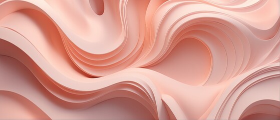 Abstract Pink Wave Pattern