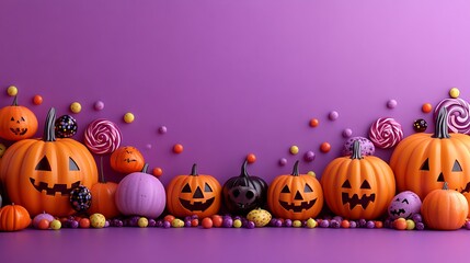 A vertical festive Halloween background 