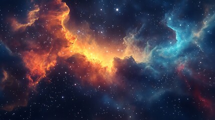 Fototapeta premium Stunning Collection of Cosmic Nebulas and Star-Filled Galaxy Backgrounds – Beautiful Night Sky and Deep Space Wonders in Vivid Colors for Creative Projects