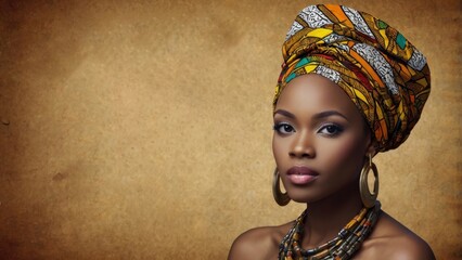Black history month or woman's day celebration, Africa day concept Ethnic black woman	