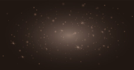 A glowing starry background with sparkling particles. Ideal for night sky designs, magical effects, space themes, or festive backgrounds in digital media.