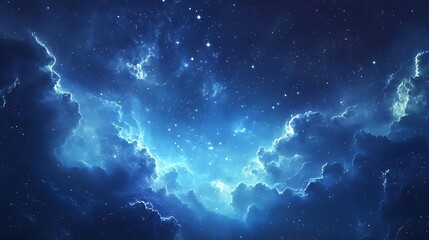 Space Galaxy Night Sky With Cosmic Clouds ,Universe science astronomy. Illustration Background
