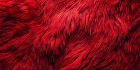 Fototapeta premium Red fur texture. Abstract background and texture for design