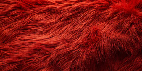 Fototapeta premium Red fur texture. Abstract background and texture for design
