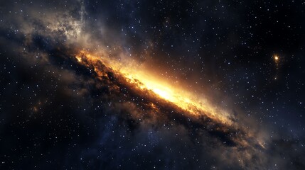 Space Galaxy Night Sky With Cosmic Clouds ,Universe science astronomy. Illustration Background