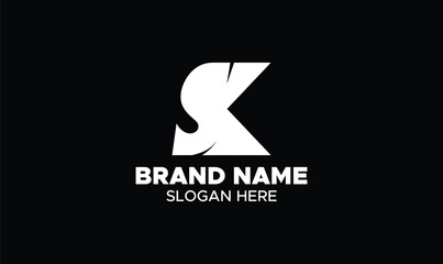 sk logo design, sk monogram, initial sk logo, minimalist sk logo, s and k logo design