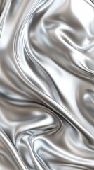 Elegant Silver Texture with Soft Gentle Curves