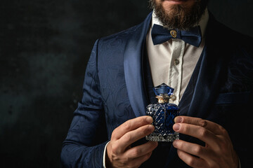 Famous aromatherapy perfume brand developing presenting new aromat, beauty lab Generative AI