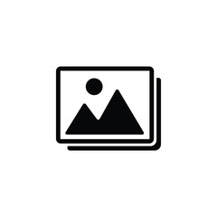 Picture flat vector icon design. Picture symbol and clip art design