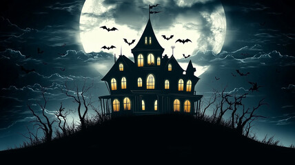Fototapeta premium Haunted House: 