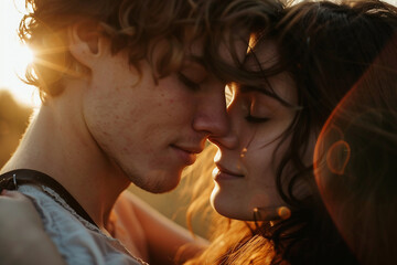 Romantic best day Just Married couple celebration wedding Day, Generative AI illustration photo