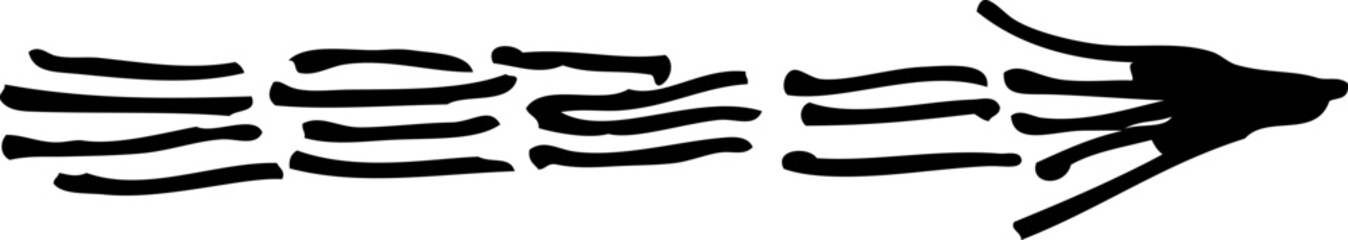 Sketch arrow illustration