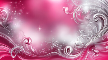 Pink and Silver Christmas Design
