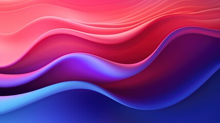 Naklejka premium Abstract wavy lines in pink, purple, and blue colors