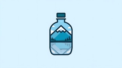 a logo of a bottle