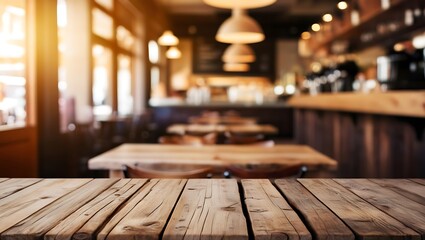 Rustic wooden table and chairs set in a cozy cafe, perfect for enjoying a coffee