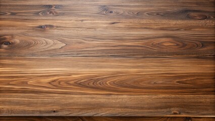 Fototapeta premium Clean walnut wood table top view, walnut, wood, table, top view, clean, wooden, furniture, surface, natural