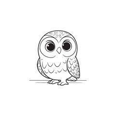 Sweet Owl and Baby Alligators - Charming Cartoon Vector Art.