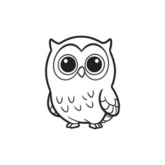 Cartoon Owl and Baby Alligators - Adorable Vector Artwork.