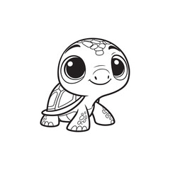 Obraz premium Playful Baby Alligators and Turtle - Adorable Vector Illustration.