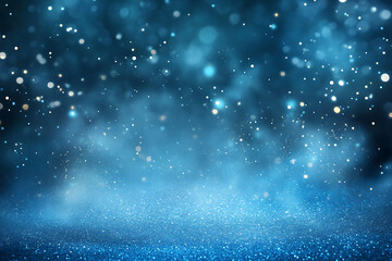 Glittering New Year's background with cascading gold dust and sparkling lights