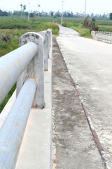Concrete Bridge Over a Rural Landscape, Pathway to the Horizon, Serenity