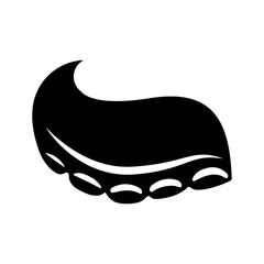 Octopus tentacle vector logo cartoon