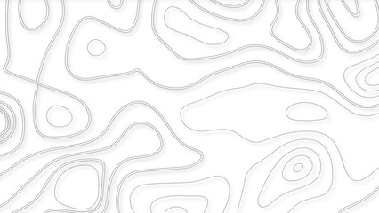 Topographic map background geographic line map with elevation assignments. Modern design with White background with topographic wavy pattern