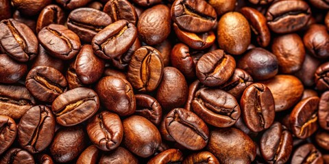 Richly roasted coffee beans shining with glossiness , coffee, beans, glossy, rich, browns, textures, hues, roasting, flavors