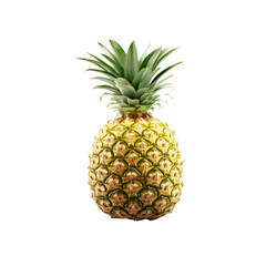 Fototapeta premium Fresh Ripe Pineapple Isolated on White Background