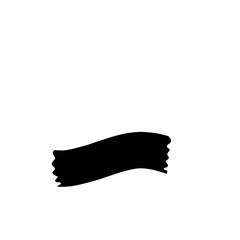 Black Curved Text Plate 