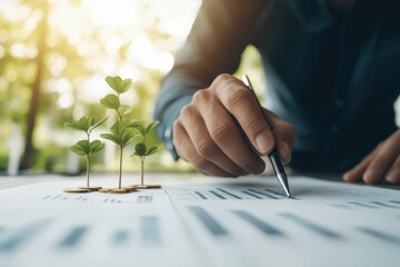 Investment Manager Strategically Creating a Financial Growth Plan with Nature’s Touch