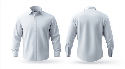 gray shirt mockup front and back view on white background