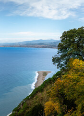 Scenic Coastal Landscape with Panoramic Ocean View in Sicily