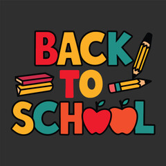 Back to school typography