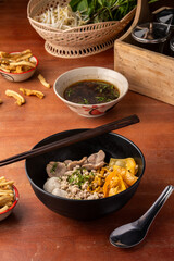 Delicious Thai Noodle Bowl with Fresh Ingredients