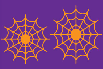 spider net icon symbol isolated on white.