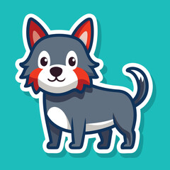 dog sticker.
